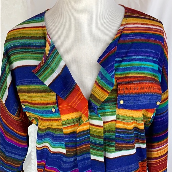 ✓ T-bags Los Angeles EUC dress striped small blue - Picture 3 of 16